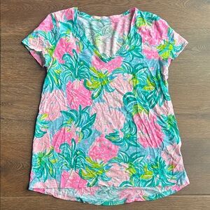 Lilly Pulitzer Colorful Short Sleeve T-shirt | Tropical | Vibrant | Colorful